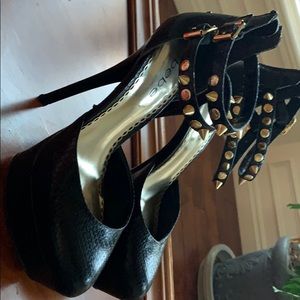BeBe platform spike heels